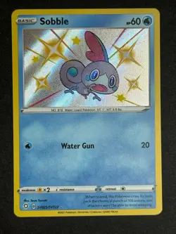 Sobble SV025/SV122 Shining Fates Baby Shiny Rare Pokemon TCG NM/MINT - Image 1