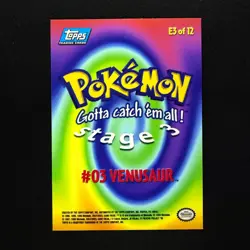 topps Pokemon The First Movie Rainbow Holo Foil E3 Venusaur - Image 2