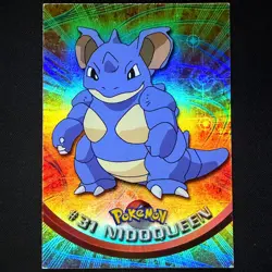 topps Pokemon TV Animation Edition Series 1 Rainbow Holo Foil #31 Nidoqueen - Image 1