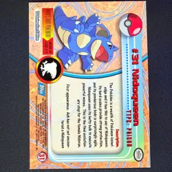 topps Pokemon TV Animation Edition Series 1 Rainbow Holo Foil #31 Nidoqueen - Image 2