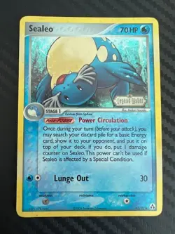 Pokemon TCG Sealeo 43/92 Reverse Holo Ex Legend Maker LP/MP - Image 1
