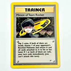 Minion of Team Rocket 113/132 Near Mint+ Gym Heroes Vintage Pokemon TCG - Image 1