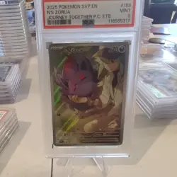 Pokemon 2025 Ns Zorua #189 Pokemon Center ETB Stamp Journey Together PSA 9 - Image 1