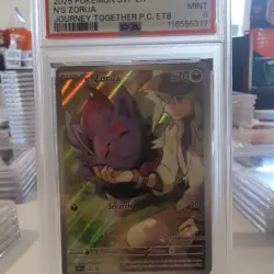 Pokemon 2025 Ns Zorua #189 Pokemon Center ETB Stamp Journey Together PSA 9 - Image 3