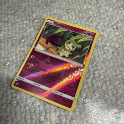 Pokemon TCG Mimikyu 112/181 Rare Reverse Holo Sun & Moon Team Up - Image 2
