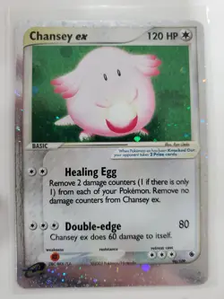 Chansey ex 96/109 Ruby and Sapphire Ultra Rare Holo LP Pokemon TCG - Image 1