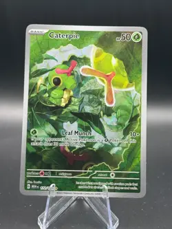 Caterpie 172/165 Sv: Scarlet & Violet 151 Illustration Rare Pokemon Card TCG NM - Image 1