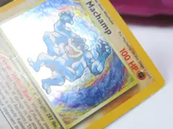 1999 Pokemon TCG Machamp 1st Edition Holo Rare 8/102 Card - Image 5