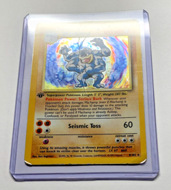 Machamp Holo Rare 8/102 Base Set 1st Edition Pokemon Card - Image 2