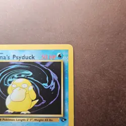 1st Edition Sabrina's Psyduck 99/132 Pokemon Gym Challenge Card - MP - Image 3