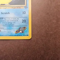 1st Edition Sabrina's Psyduck 99/132 Pokemon Gym Challenge Card - MP - Image 5