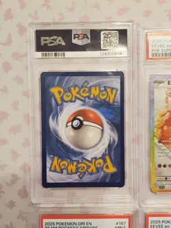 Lot Of 4 Graded Pokemon Cards PSA 9 Eevee 174 Charizard 215 Spidops 187 - Image 3