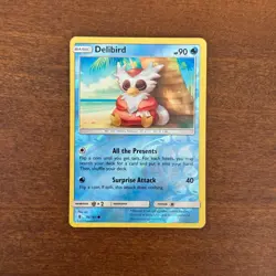 Delibird Reverse Holo 26/145 LP Guardians Rising 2017 Pokemon Card - Image 1