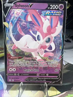 Sylveon V 074/203 - Pokemon TCG Evolving Skies Sword & Shield Ultra Rare Card NM - Image 3