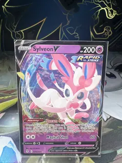 Sylveon V 074/203 - Pokemon TCG Evolving Skies Sword & Shield Ultra Rare Card NM - Image 5
