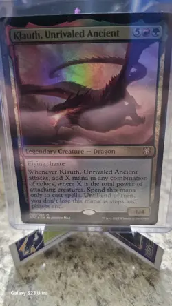 Klauth Unrivaled Ancient Foil Card NM Condition Magic the Gathering - Image 1