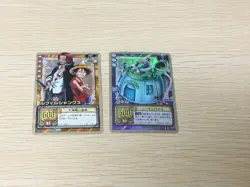 Luffy Shanks Wapol JS-T01 RG C08 Holo One Piece card 2 set From TV animation - Image 1