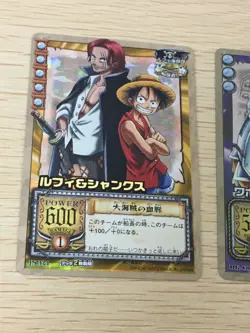 Luffy Shanks Wapol JS-T01 RG C08 Holo One Piece card 2 set From TV animation - Image 5