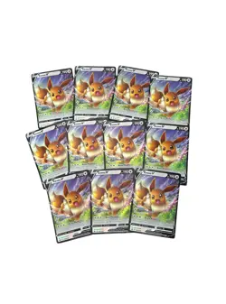 LOT of (11) 2020 Pokemon TCG “Eevee V” SWSH065 Black Star Promo Holo Cards - Image 1