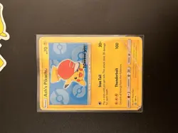 Ash's Pikachu Black Star Promo 2017 Pokemon TCG Card SM114 Sun Moon - Image 1