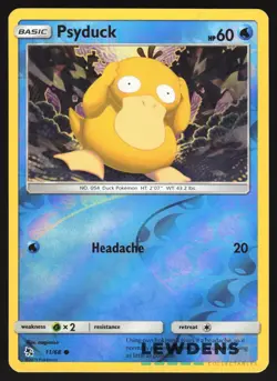 Psyduck - 11/68 - Reverse Holo Common - Hidden Fates - Pokemon Card - Image 1