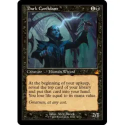 DARK CONFIDANT (RETRO FRAME) Ravnica Remastered Magic MTG MINT CARD - Image 1