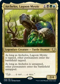 x1 Archelos, Lagoon Mystic - Foil R MTG Commander Legends M/NM, English - Image 1