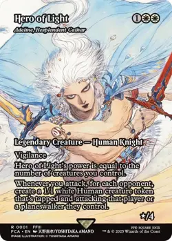 Hero of Light - Adeline, Resplendent Cathar (Showcase) R FINAL FANTASY: Through - Image 1