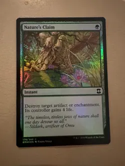 MTG - Nature's Claim - Eternal Masters - NM - Image 1