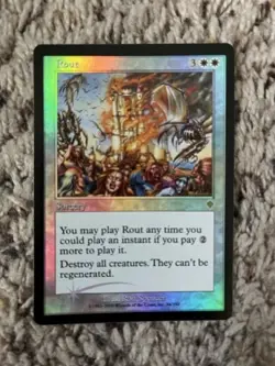 MTG- Rout x1 - Invasion FOIL NM - Image 1