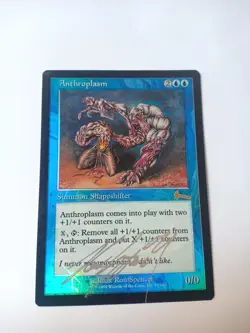 Anthroplasm Foil, SIGNED, Urza's Legacy, NM. MTG Blue Rare - Image 1