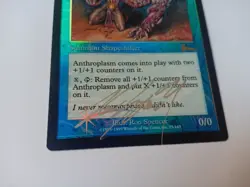 Anthroplasm Foil, SIGNED, Urza's Legacy, NM. MTG Blue Rare - Image 2