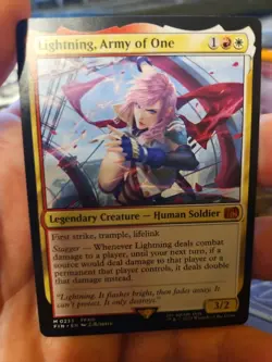 MTG - FINAL FANTASY - Lightning, Army of One - NM - NF - Image 1