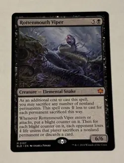 MTG Rottenmouth Viper - Bloomburrow LP - Image 1