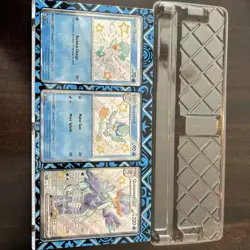 Pokemon Promo Shiny Quaquaval ex Quaxly Quaxwell S&V Paldean Fates In Holder - Image 2