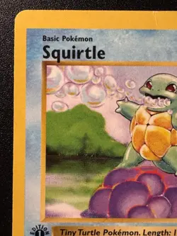 1st Edition Shadowless Squirtle 63/102 Base Set Pokemon Card Rare HP - Image 3