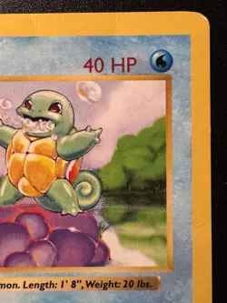 1st Edition Shadowless Squirtle 63/102 Base Set Pokemon Card Rare HP - Image 4