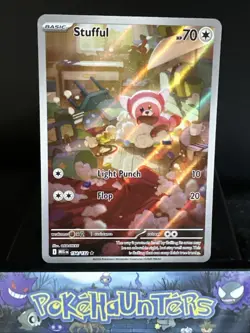 Pokemon Card Stufful 154/132 Illustration Rare Mega Evolution Base Set NM - Image 1