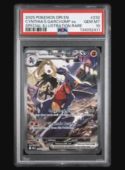 Cynthia's Garchomp ex 232/182 Sv10 Destined Rivals Pokemon Holo PSA 10 Gem Mint - Image 1