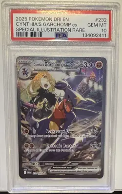 Cynthia's Garchomp ex 232/182 Sv10 Destined Rivals Pokemon Holo PSA 10 Gem Mint - Image 3