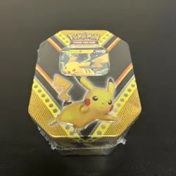 Pokemon TCG: V Powers Tin New Factory Sealed 2020 4 Packs Pikachu V - Image 1