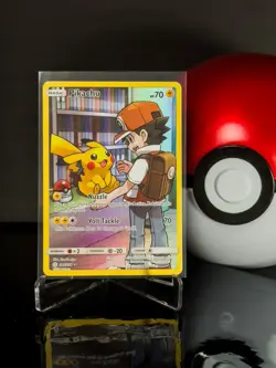Pikachu 241/236 Secret Rare Full Art Holo Cosmic Eclipse Pokemon Sun and Moon - Image 1