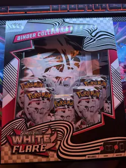 Pokemon TCG: Scarlet & Violet - WHITE FLARE Binder Collection NEW FACTORY SEALED - Image 1