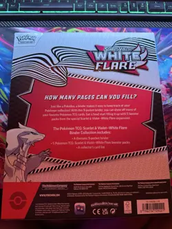 Pokemon TCG: Scarlet & Violet - WHITE FLARE Binder Collection NEW FACTORY SEALED - Image 2