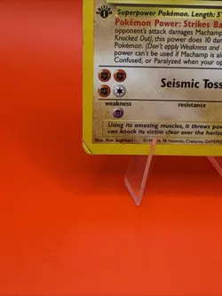 (1st Edition) Machamp 008/102 Pokemon Base Set Holographic - Image 3