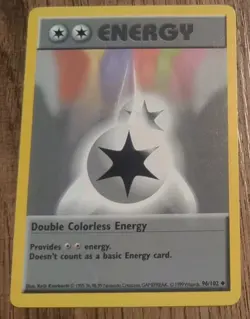 Pokemon TCG Base Set Shadowless Colorless Energy MP #96 Free Shipping - Image 1