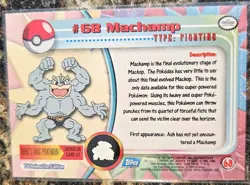 1999 Pokemon Topps Machamp 68 Ungraded NM or Better - Image 2