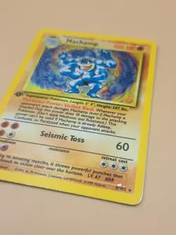 Pokemon Base set 1st edition theme deck machamp holo 8/102 MP vintage wotc - Image 2