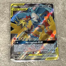 Pokemon Moltres & Zapdos & Articuno GX TAG TEAM Holo Hidden Fates English 66/68 - Image 3