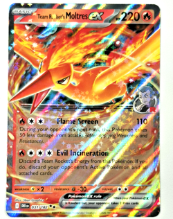 💎Team Rocket's Moltres ex #031/182 SV10: Destined Rivals Pokemon TCG NM - Image 1